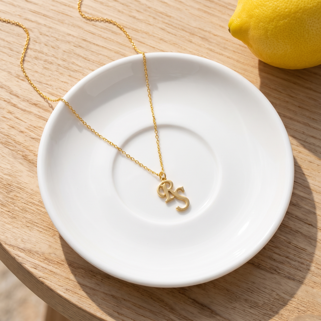 Interlocking Initials Necklace