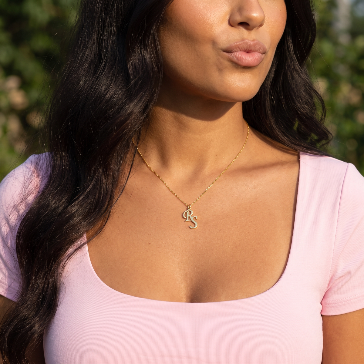 Interlocking Initials Necklace