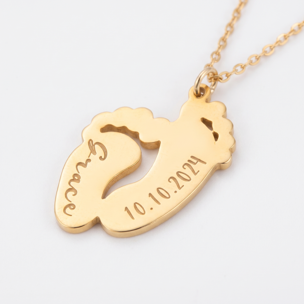 Baby Footprint Necklace