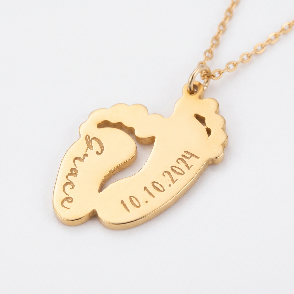 Baby Footprint Necklace