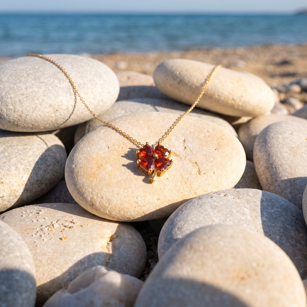 Birthstone Clover Necklace