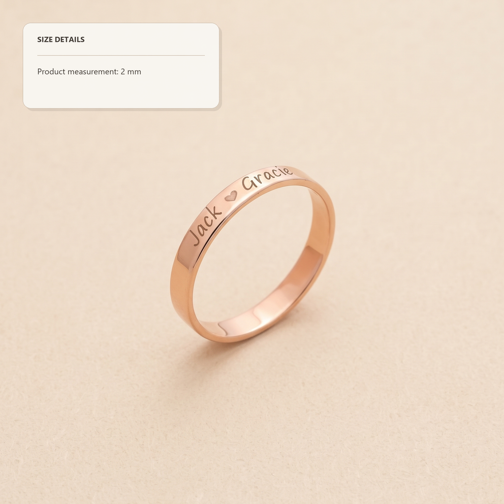 Couple Name Ring