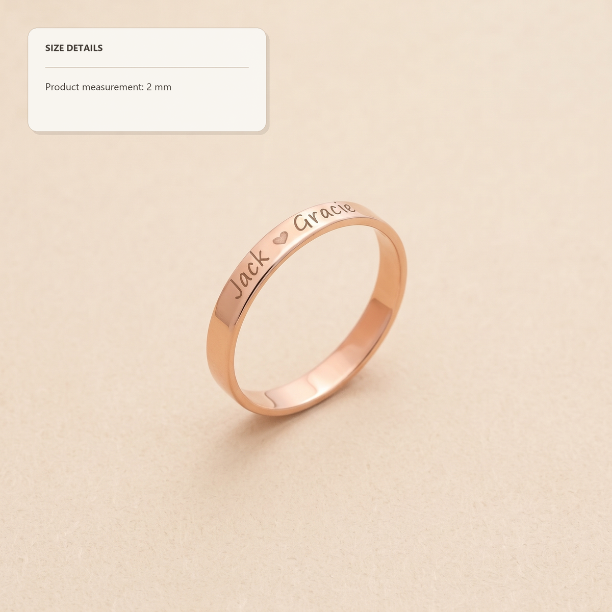 Couple Name Ring