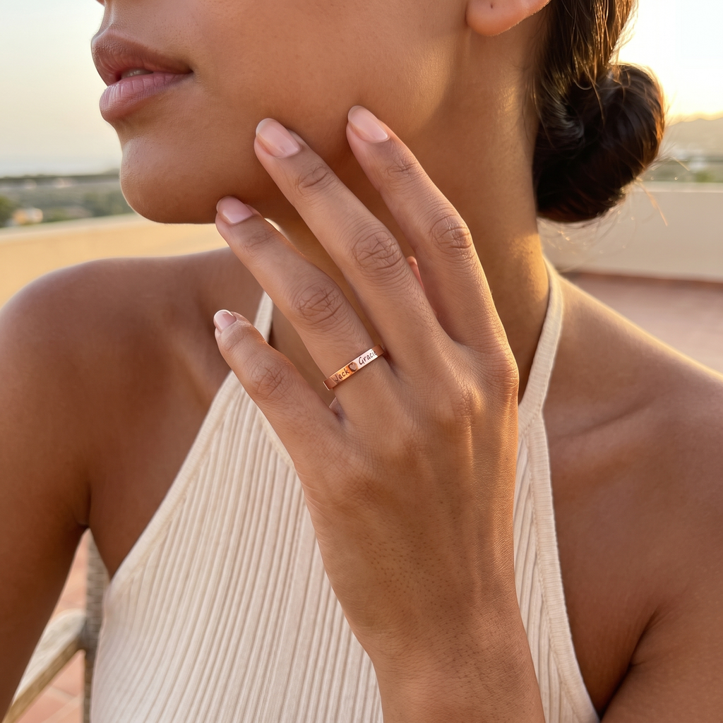 Couple Name Ring