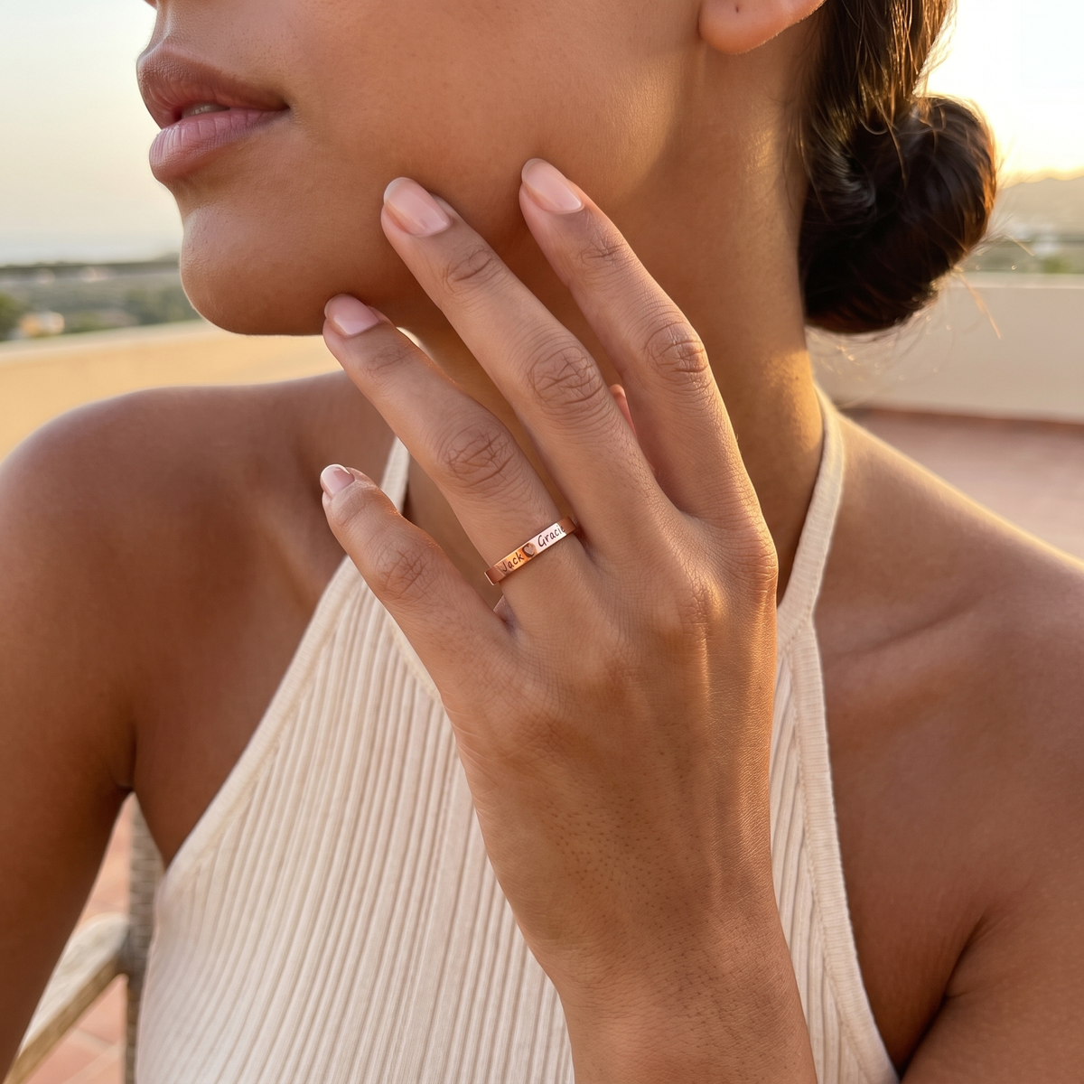 Couple Name Ring