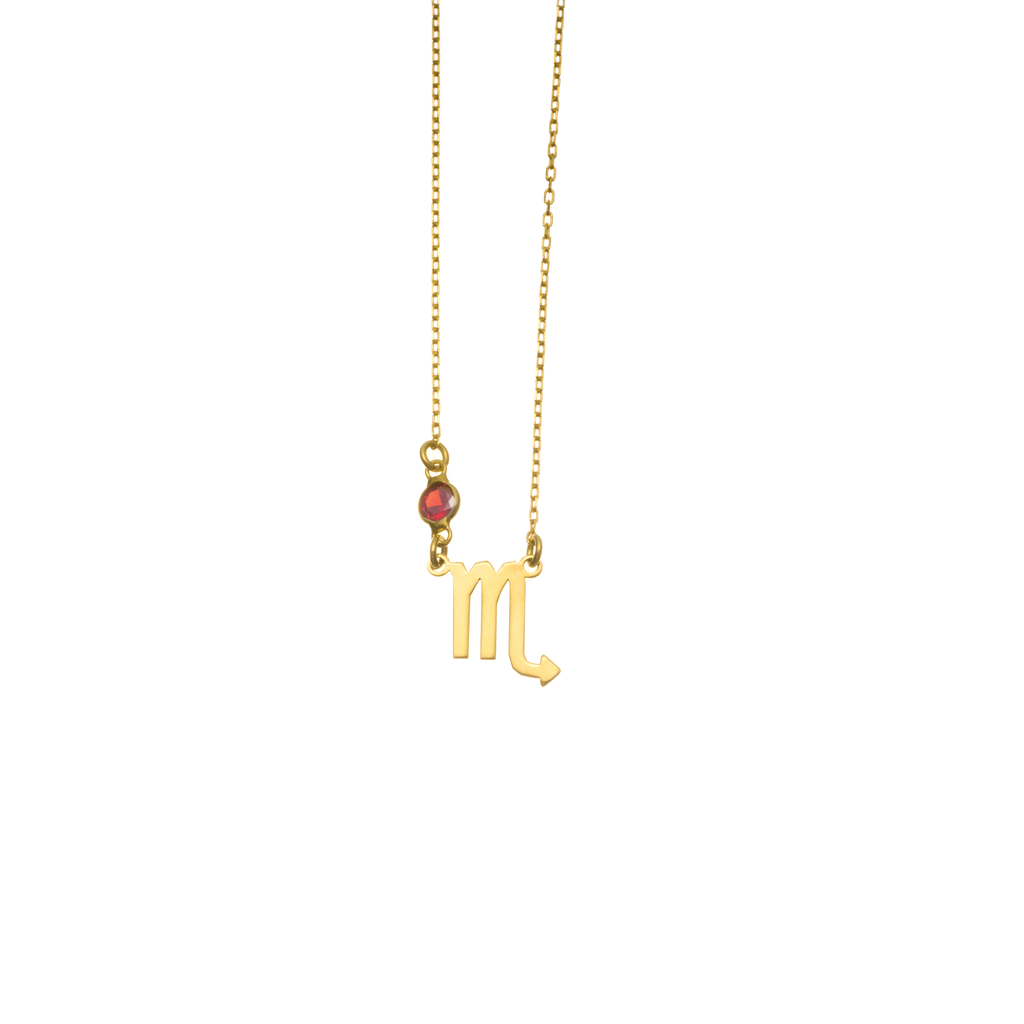 Zodiac Birthstone Necklace