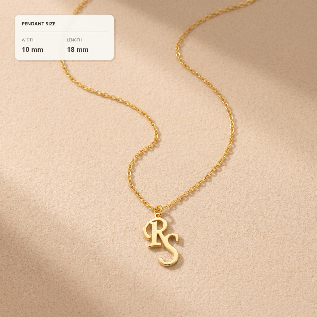 Interlocking Initials Necklace