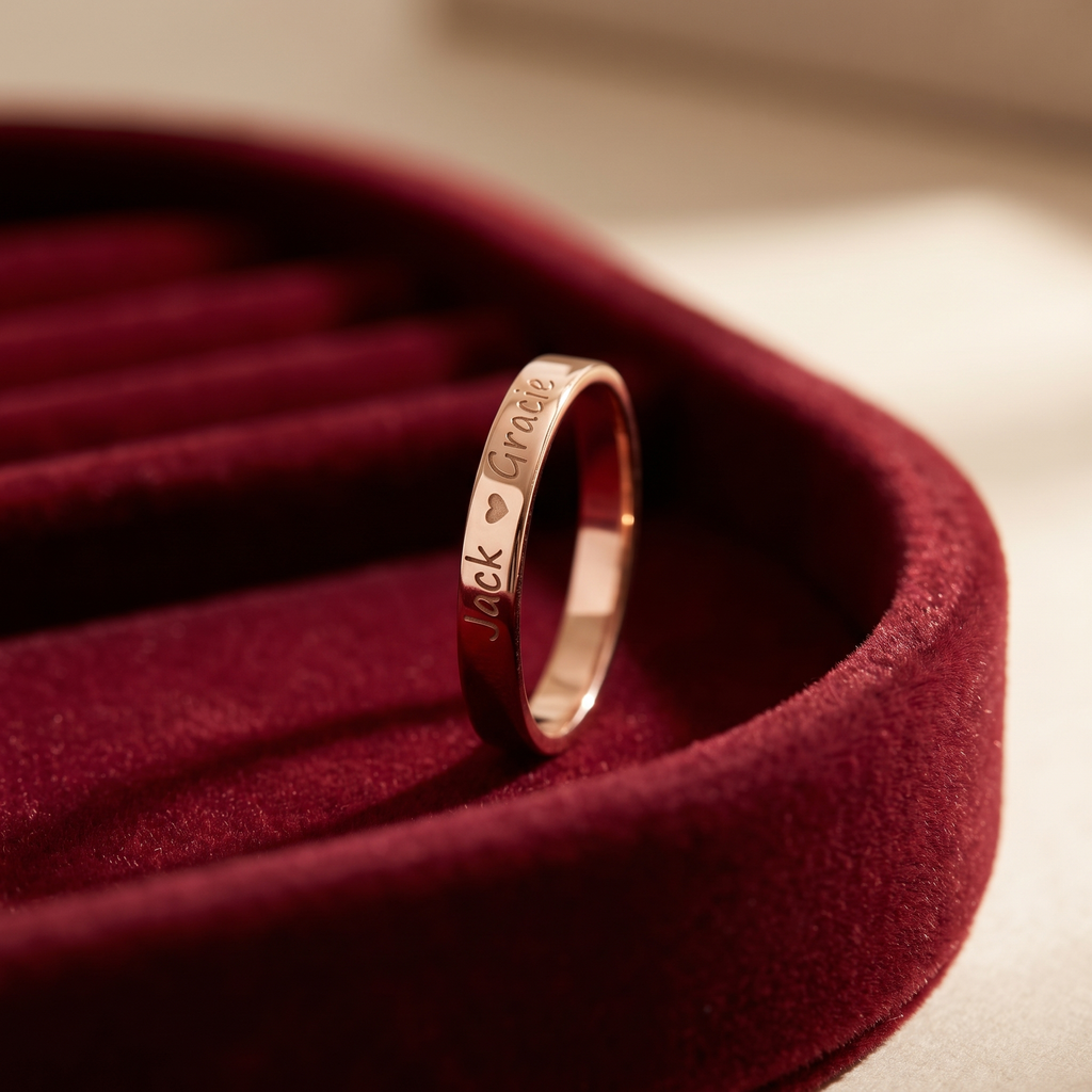 Couple Name Ring