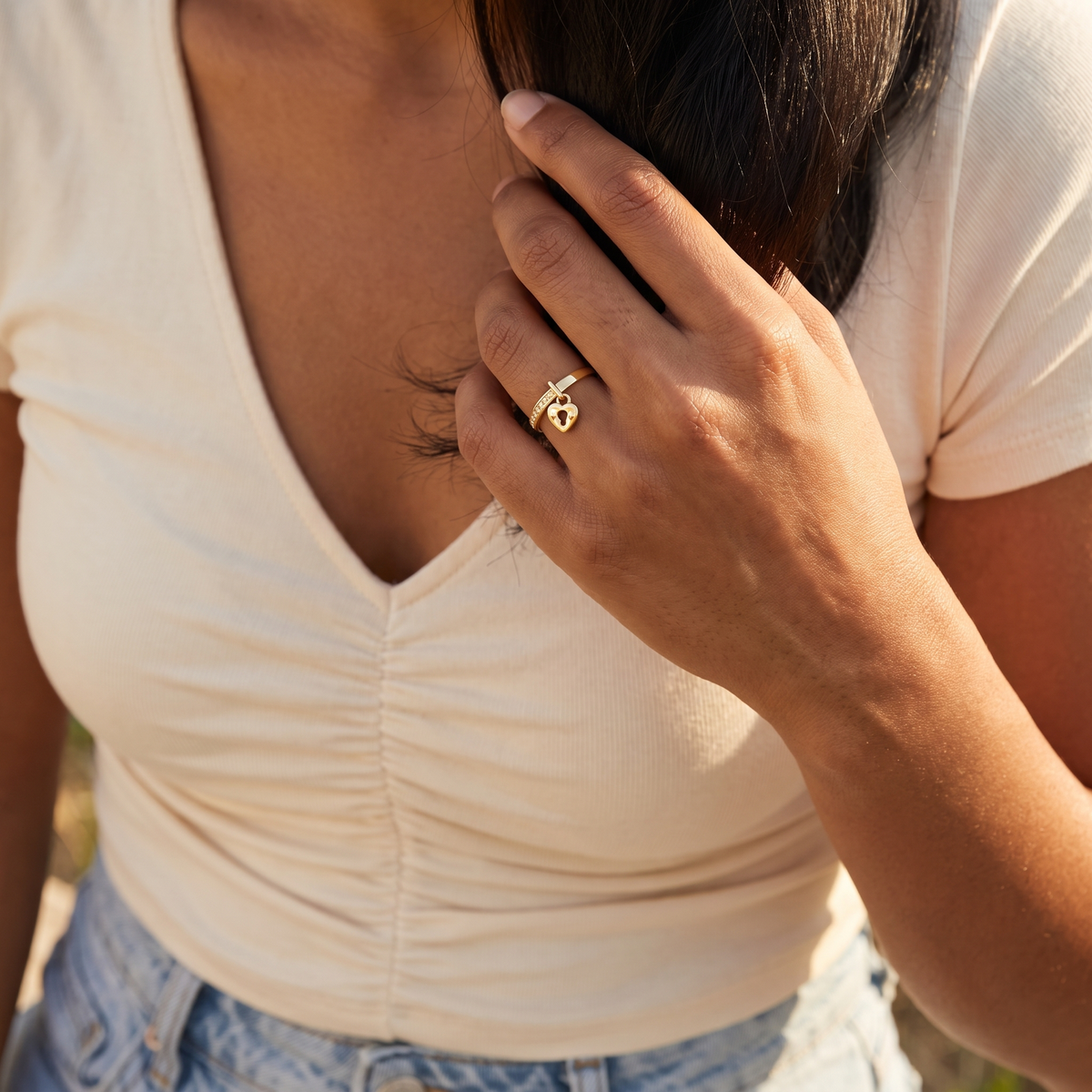 Heart Lock Ring