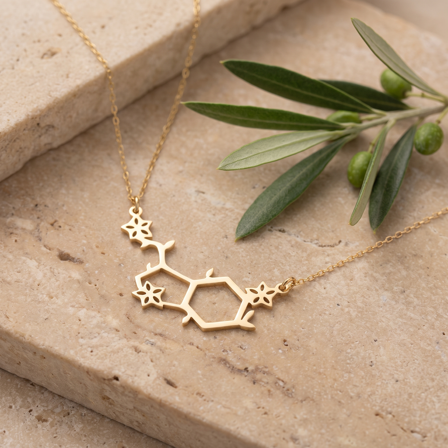 Serotonin Necklace – Molecule Pendant