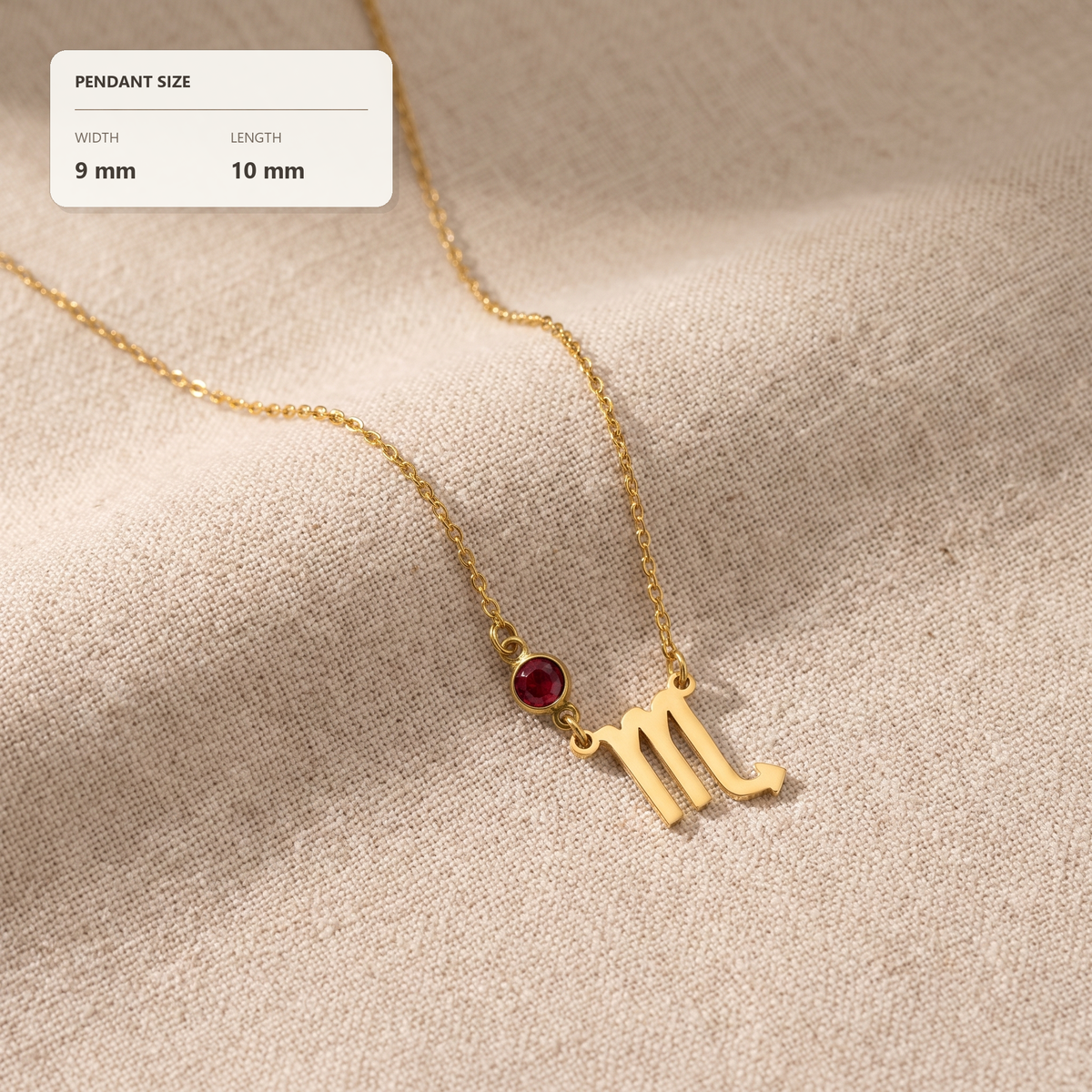 Zodiac Birthstone Necklace