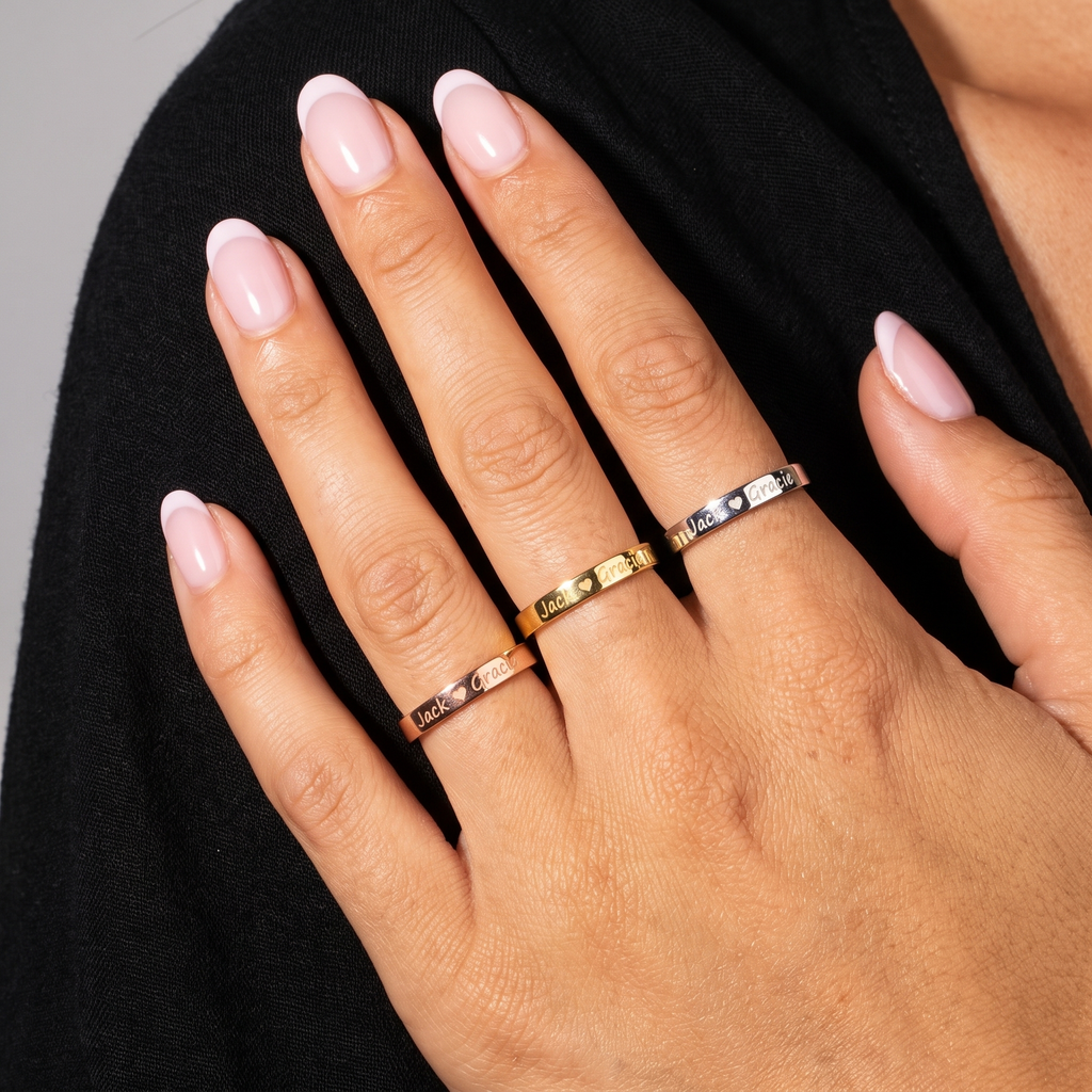 Couple Name Ring
