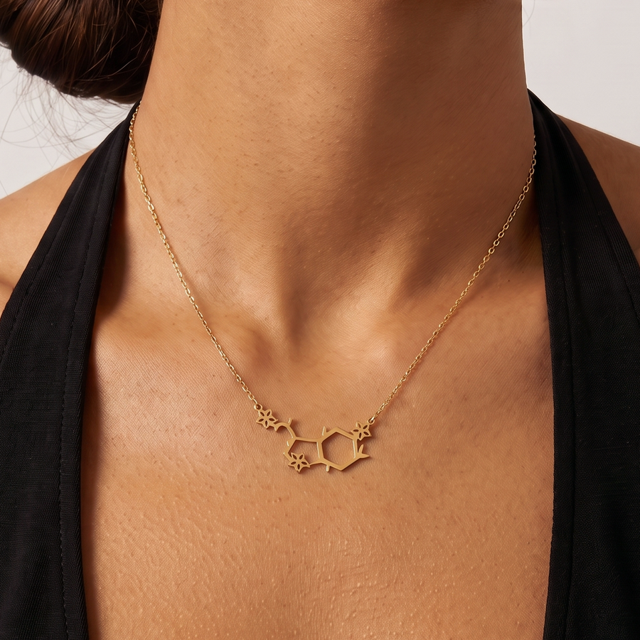 Serotonin Necklace – Molecule Pendant