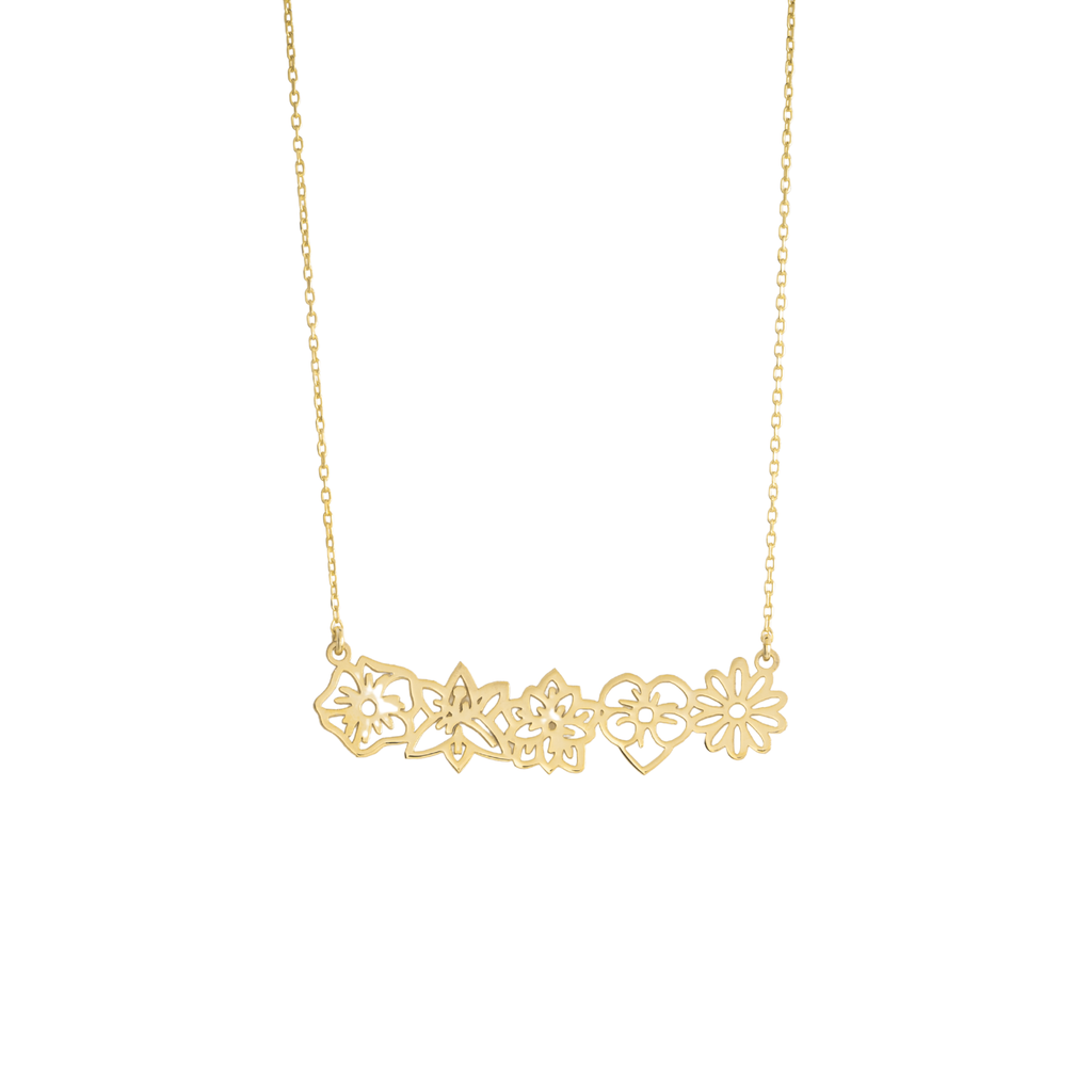 Family Birth Flower Necklace