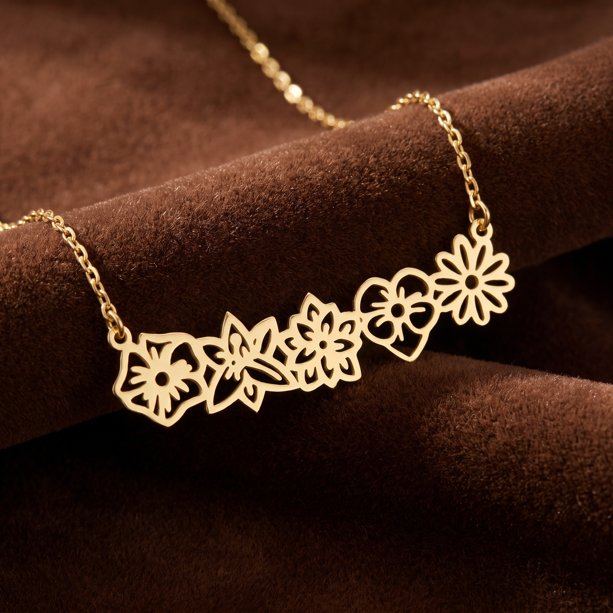 Family Birth Flower Necklace