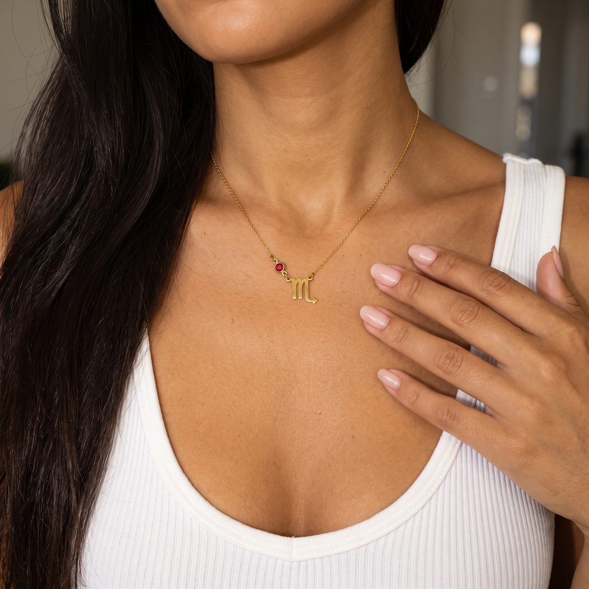 Zodiac Birthstone Necklace