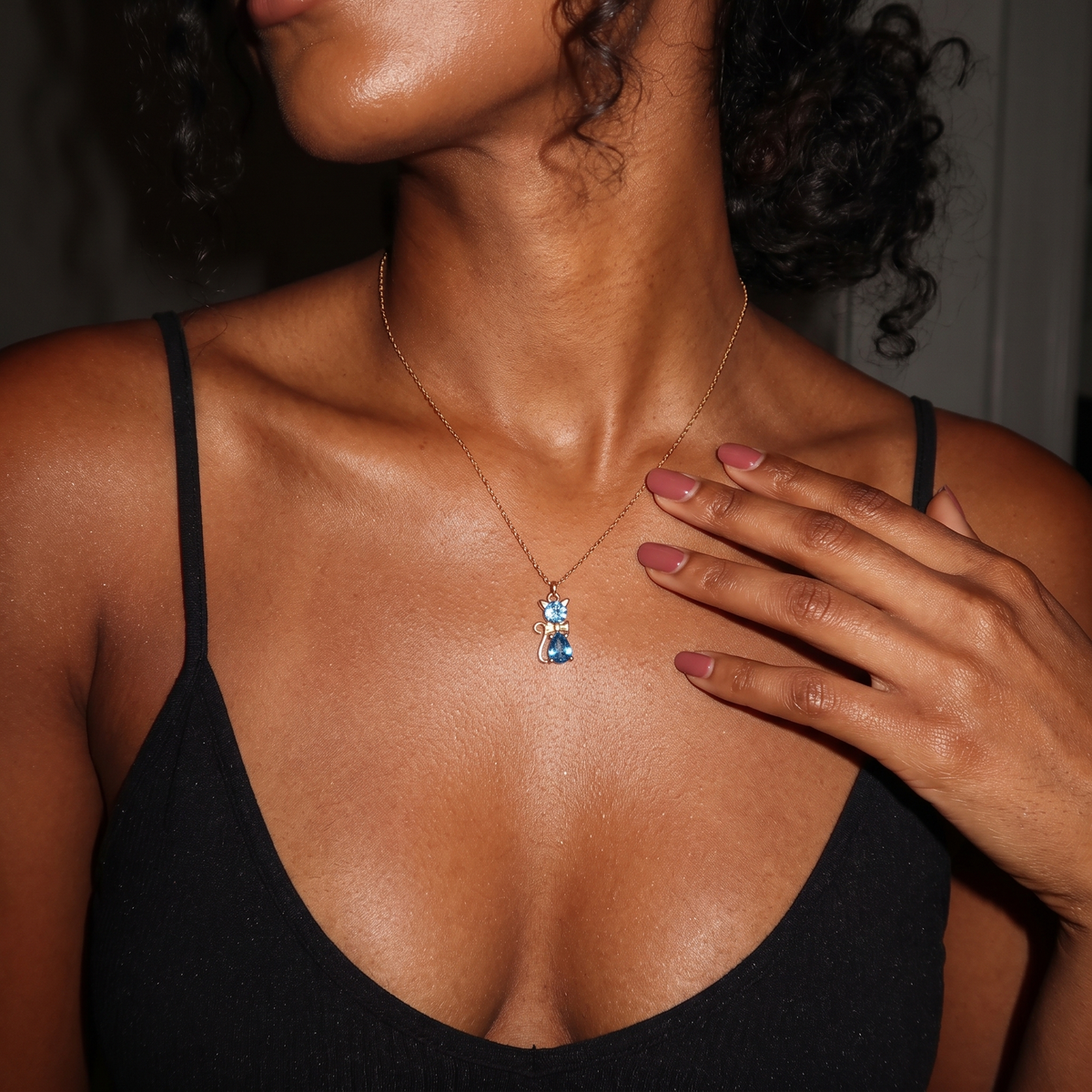 Bow Cat Necklace
