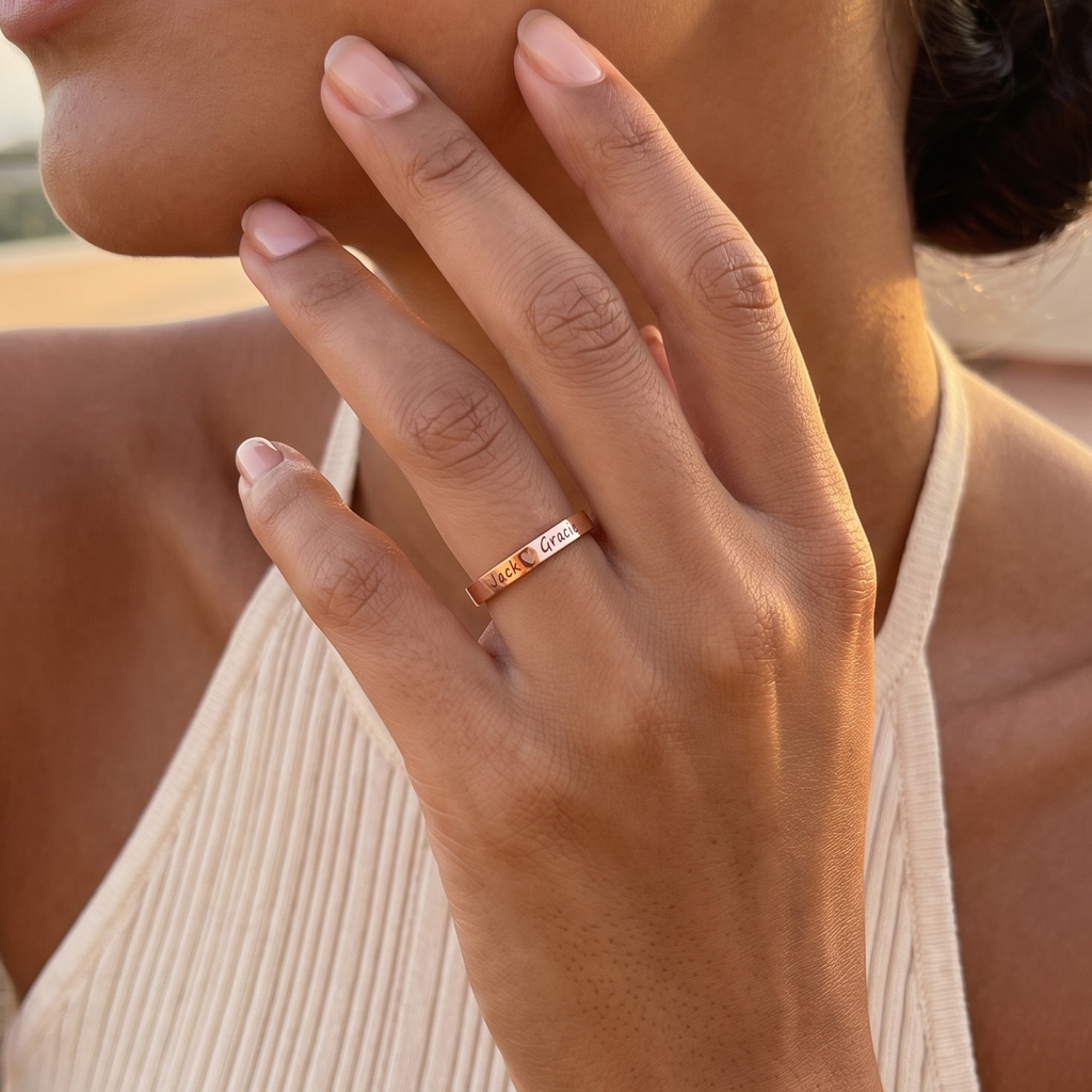 Couple Name Ring