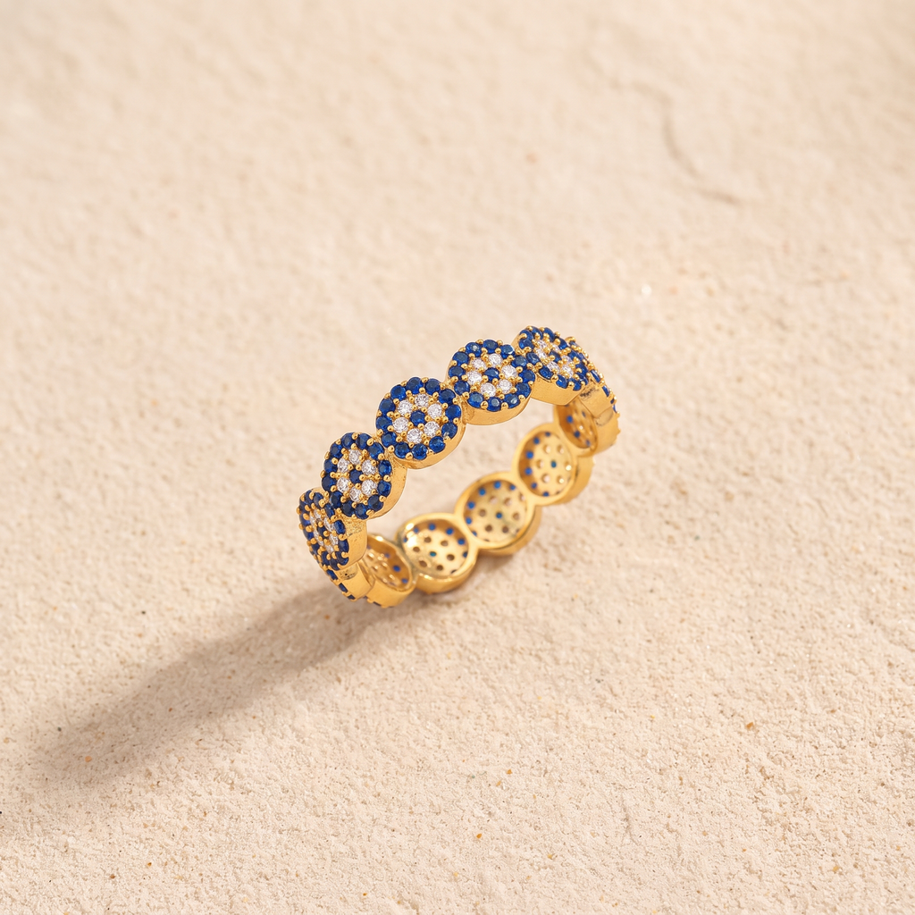 Evil Eye Eternity Ring