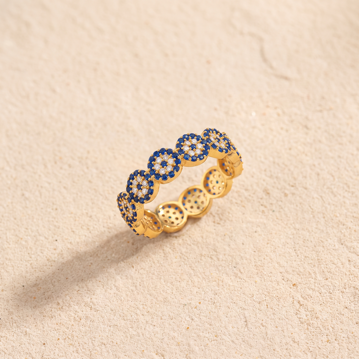 Evil Eye Eternity Ring