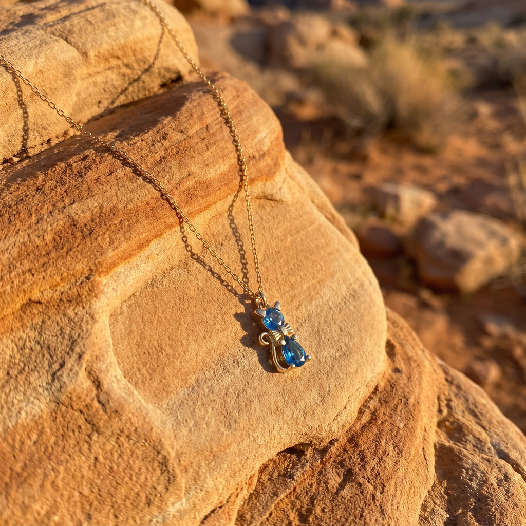 Bow Cat Necklace