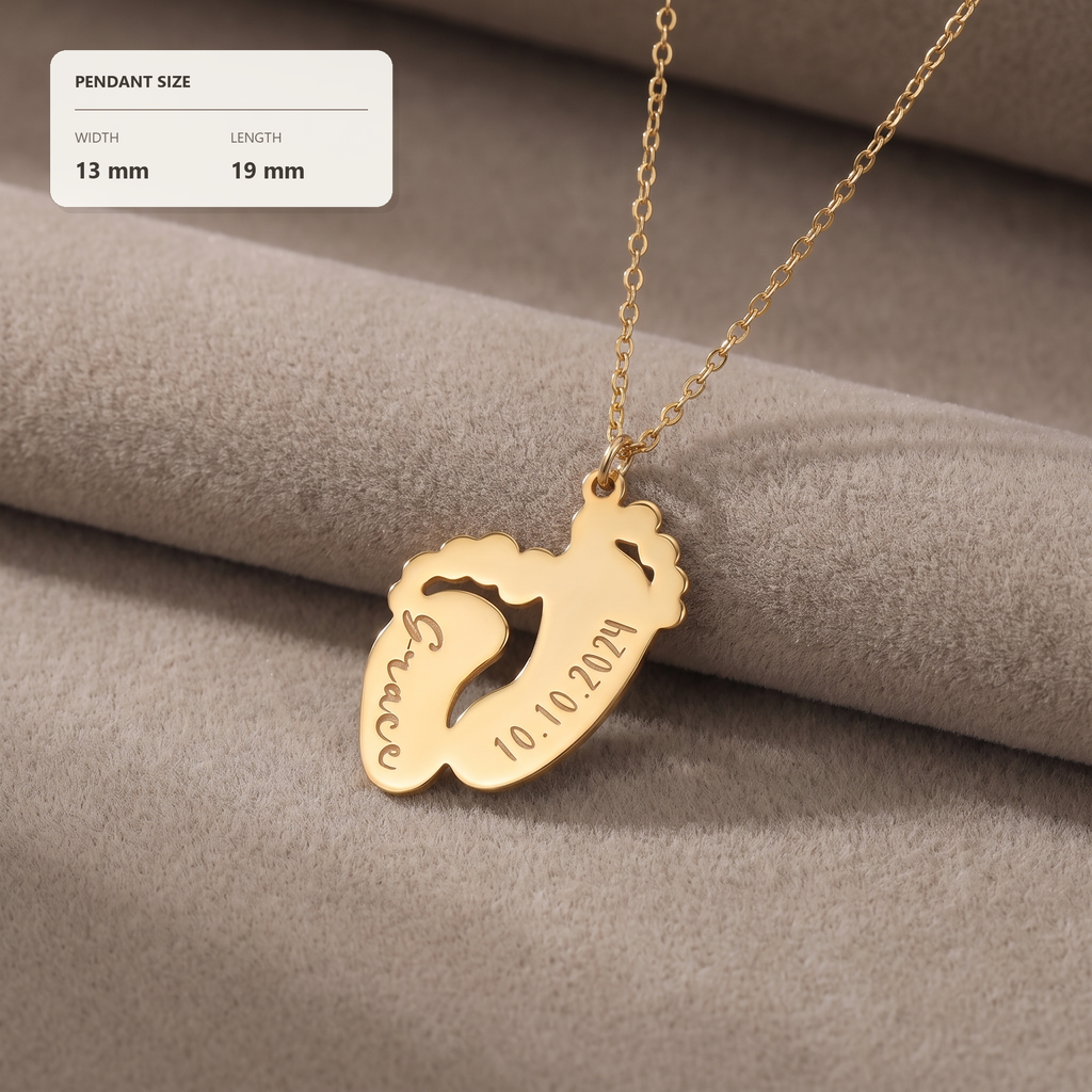 Baby Footprint Necklace