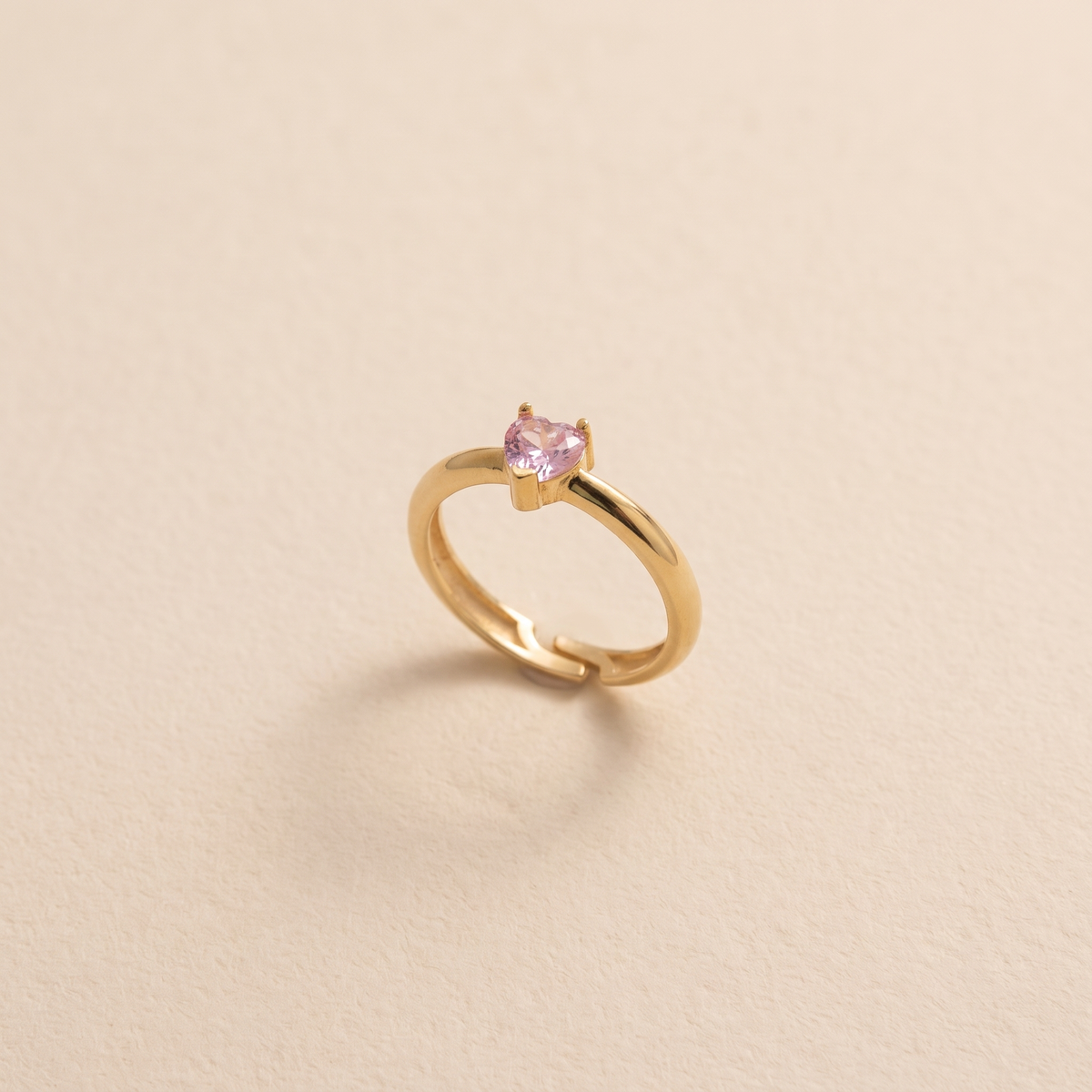 Heart Birthstone Ring