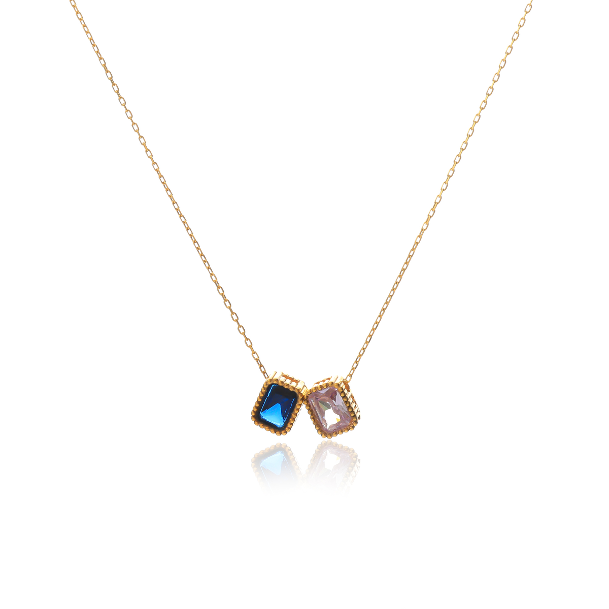 Two Birthstone Pendant