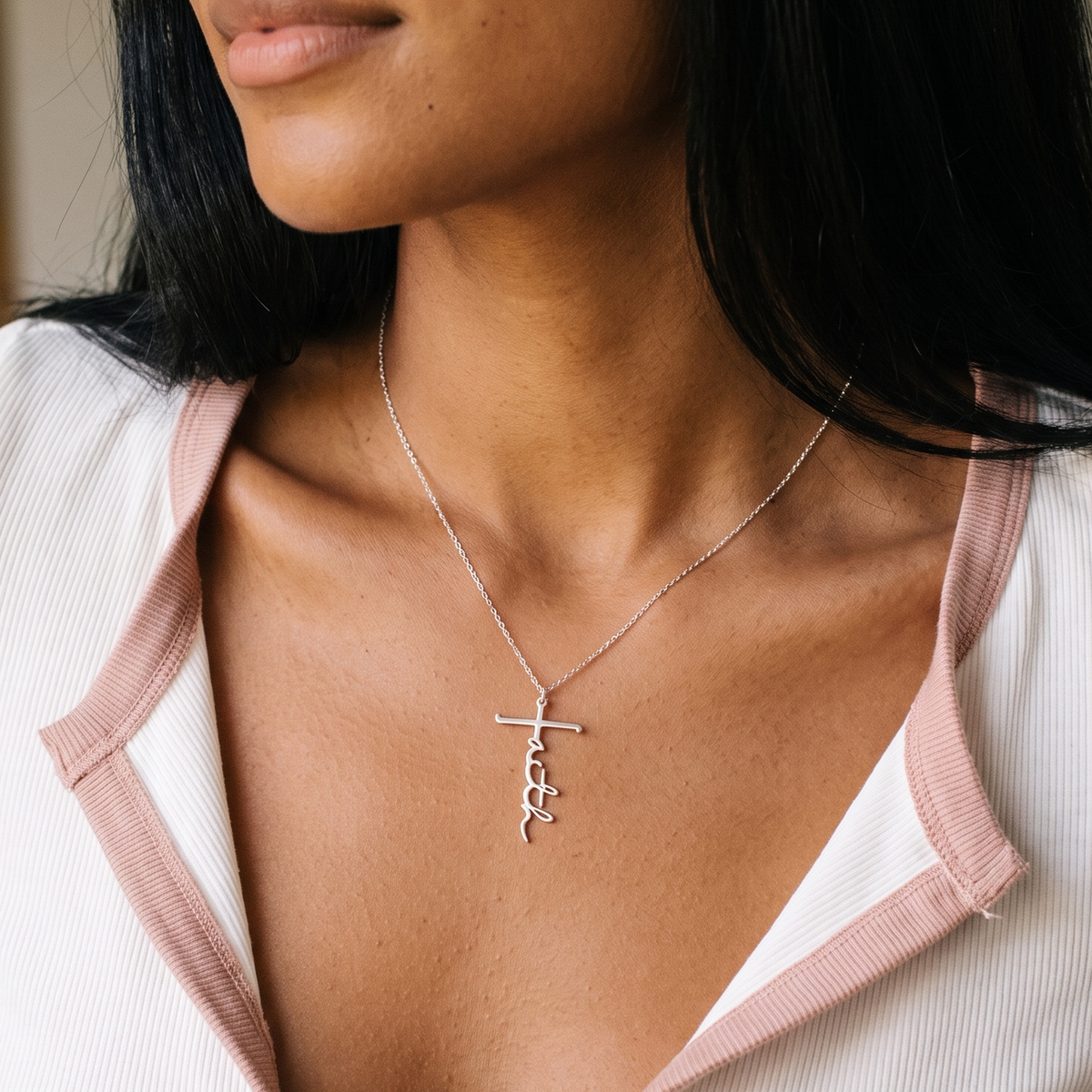 Faith Cross Necklace