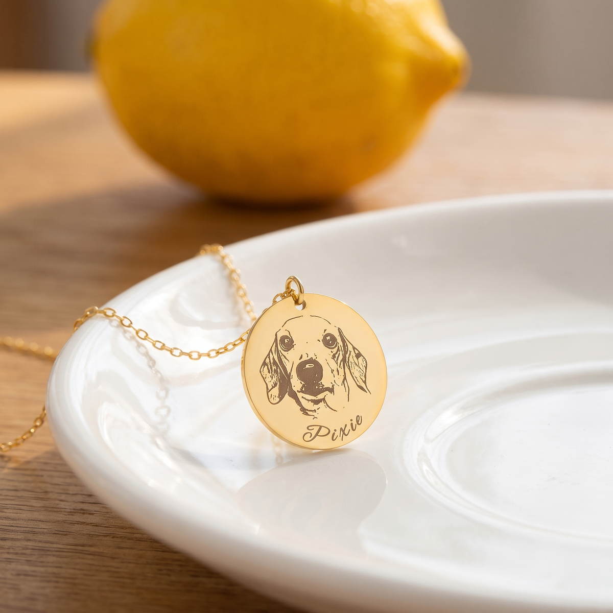 Custom Pet Portrait Necklace