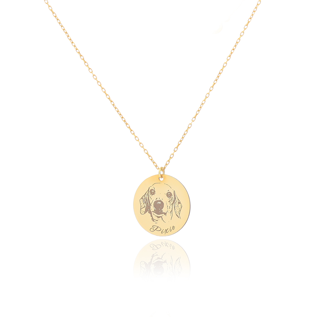 Custom Pet Portrait Necklace