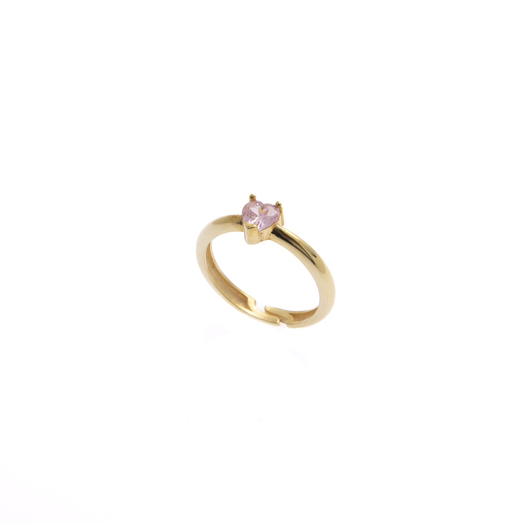 Heart Birthstone Ring