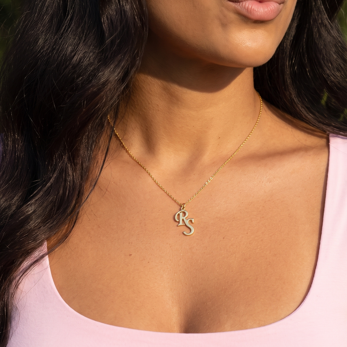 Interlocking Initials Necklace