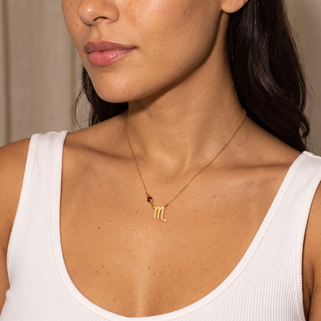 Zodiac Birthstone Necklace