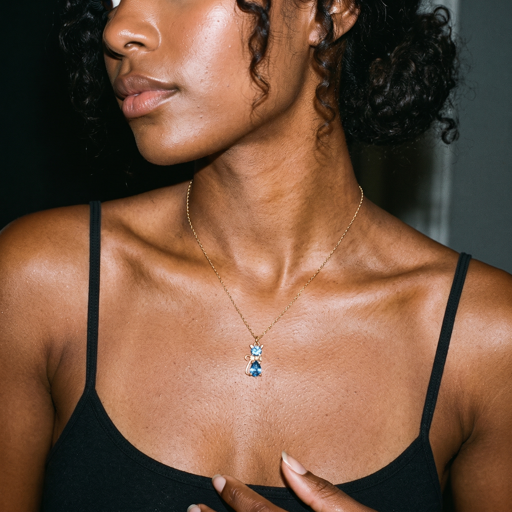 Bow Cat Necklace