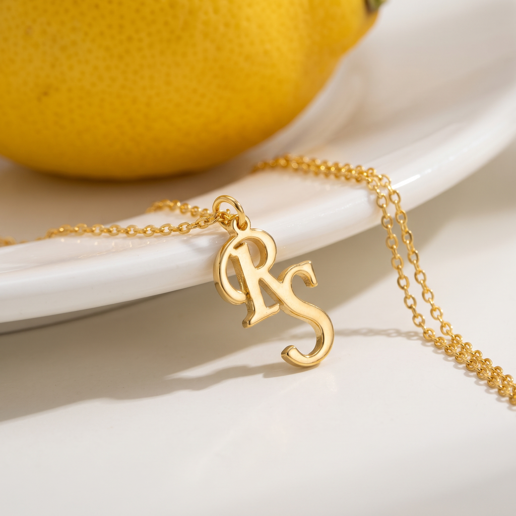 Interlocking Initials Necklace