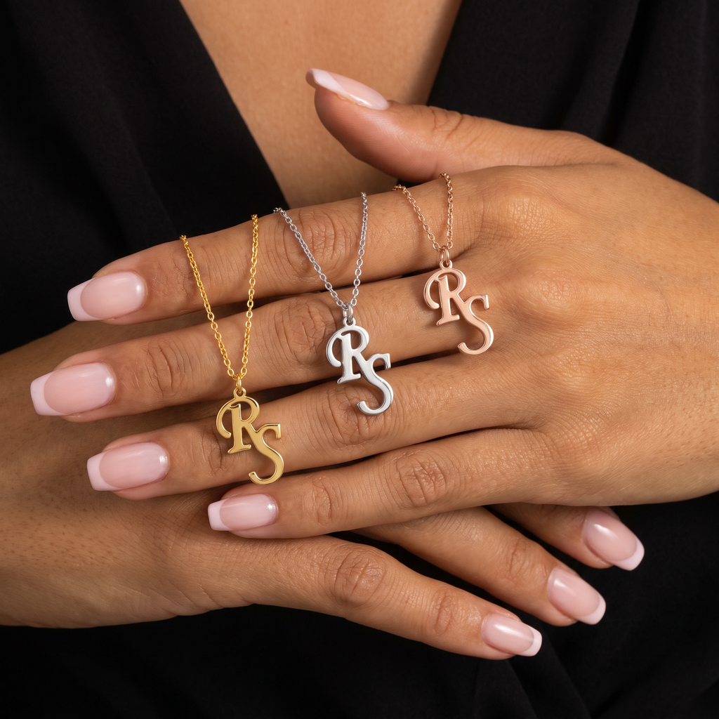 Interlocking Initials Necklace