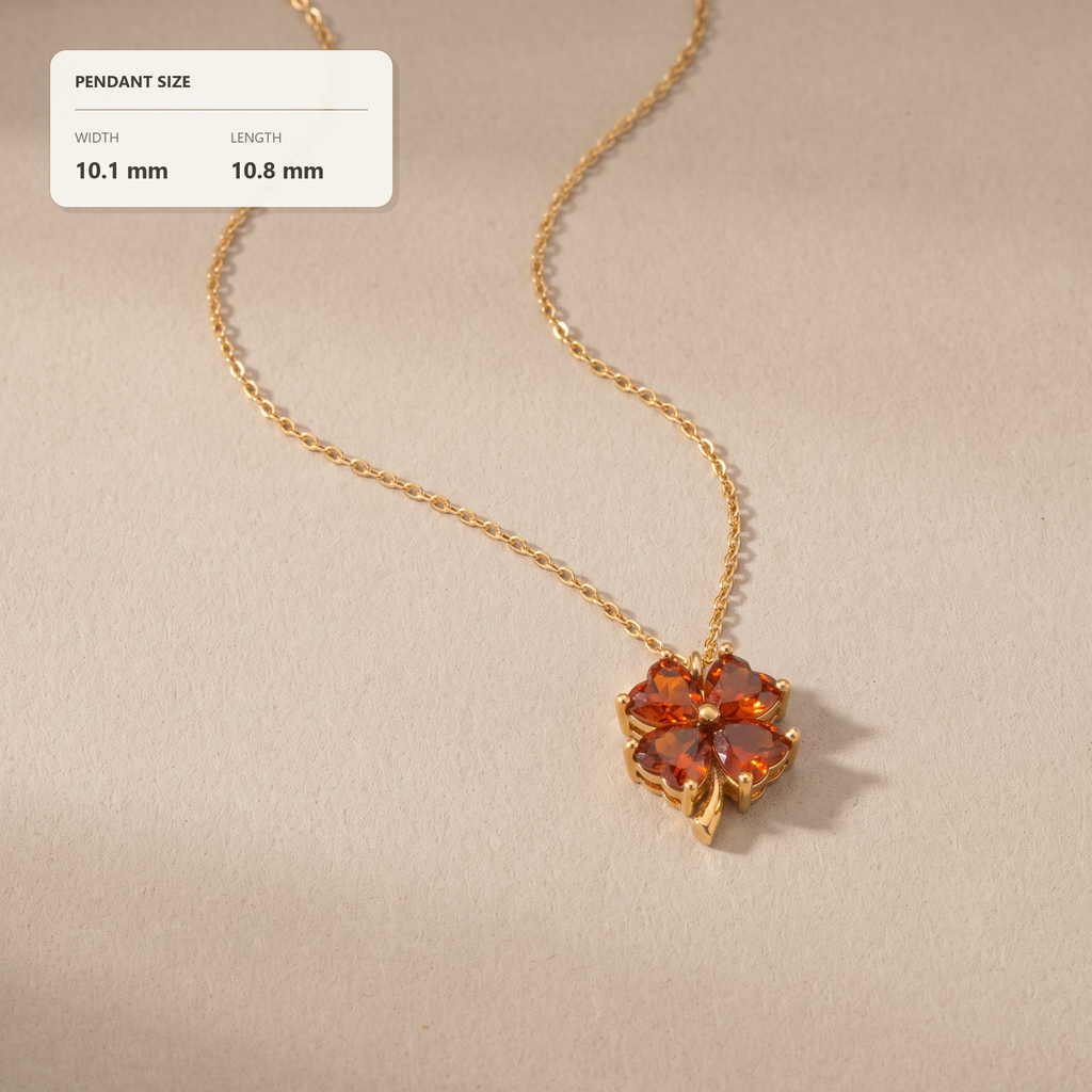 Birthstone Clover Necklace