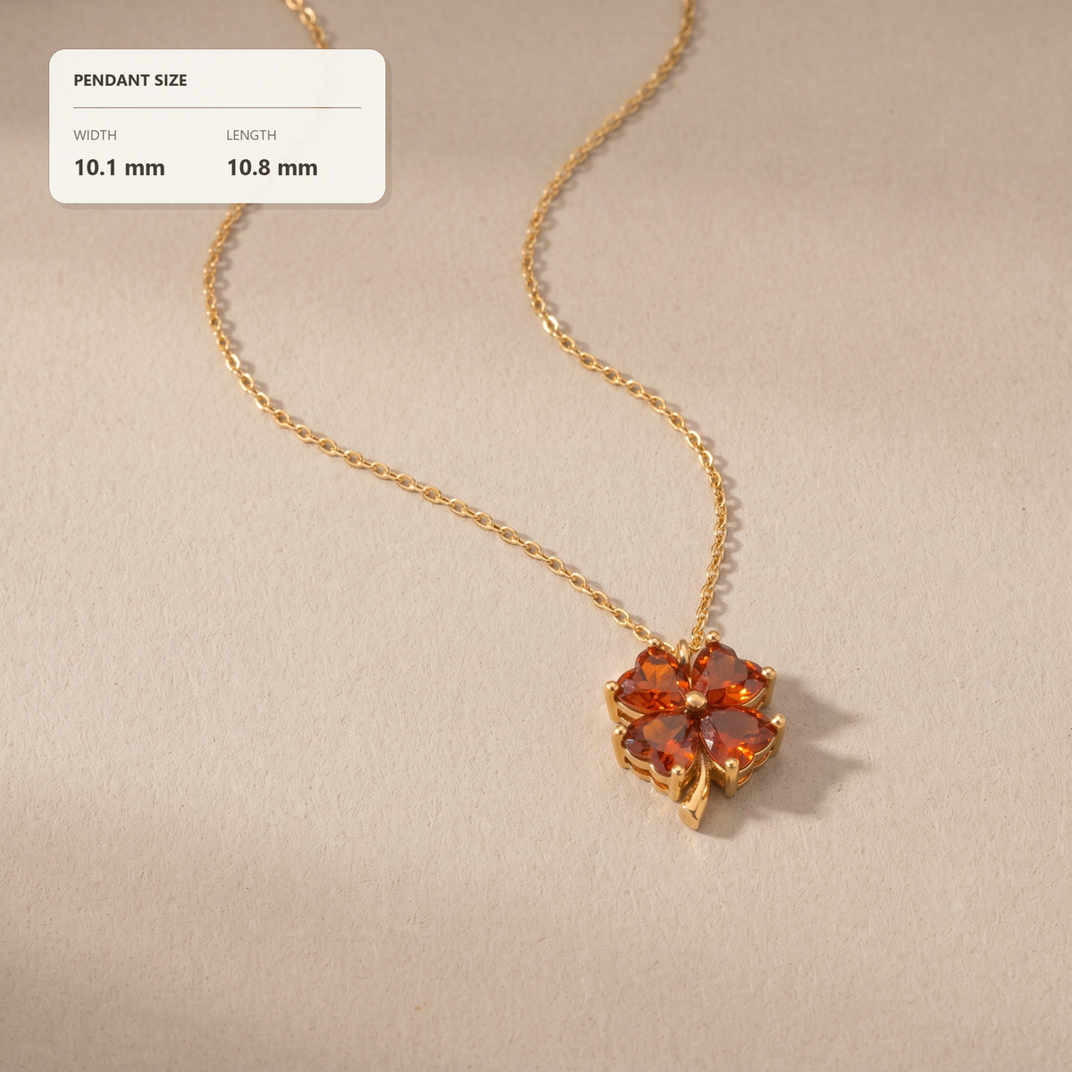 Birthstone Clover Necklace
