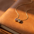 Oval Birthstone Necklace