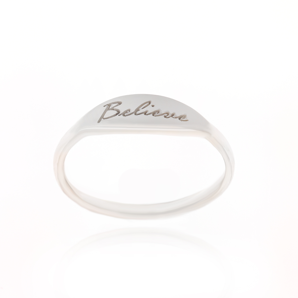 Engraved Name Signet Ring