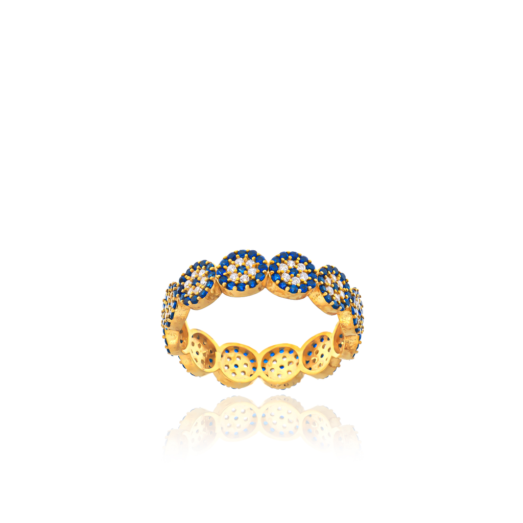 Evil Eye Eternity Ring