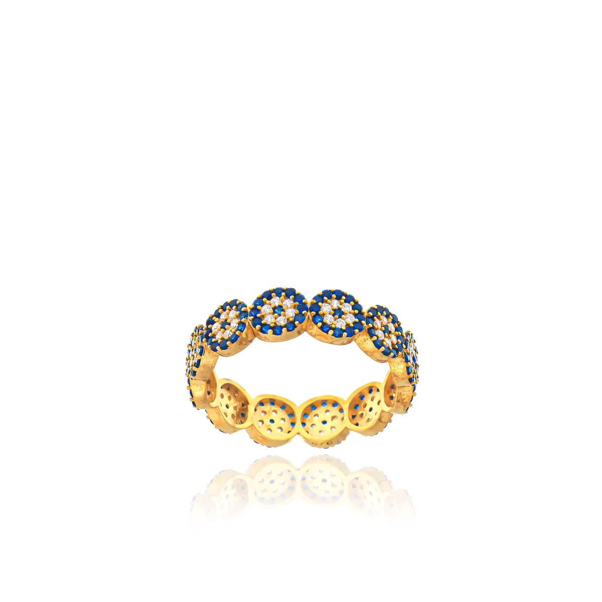 Evil Eye Eternity Ring