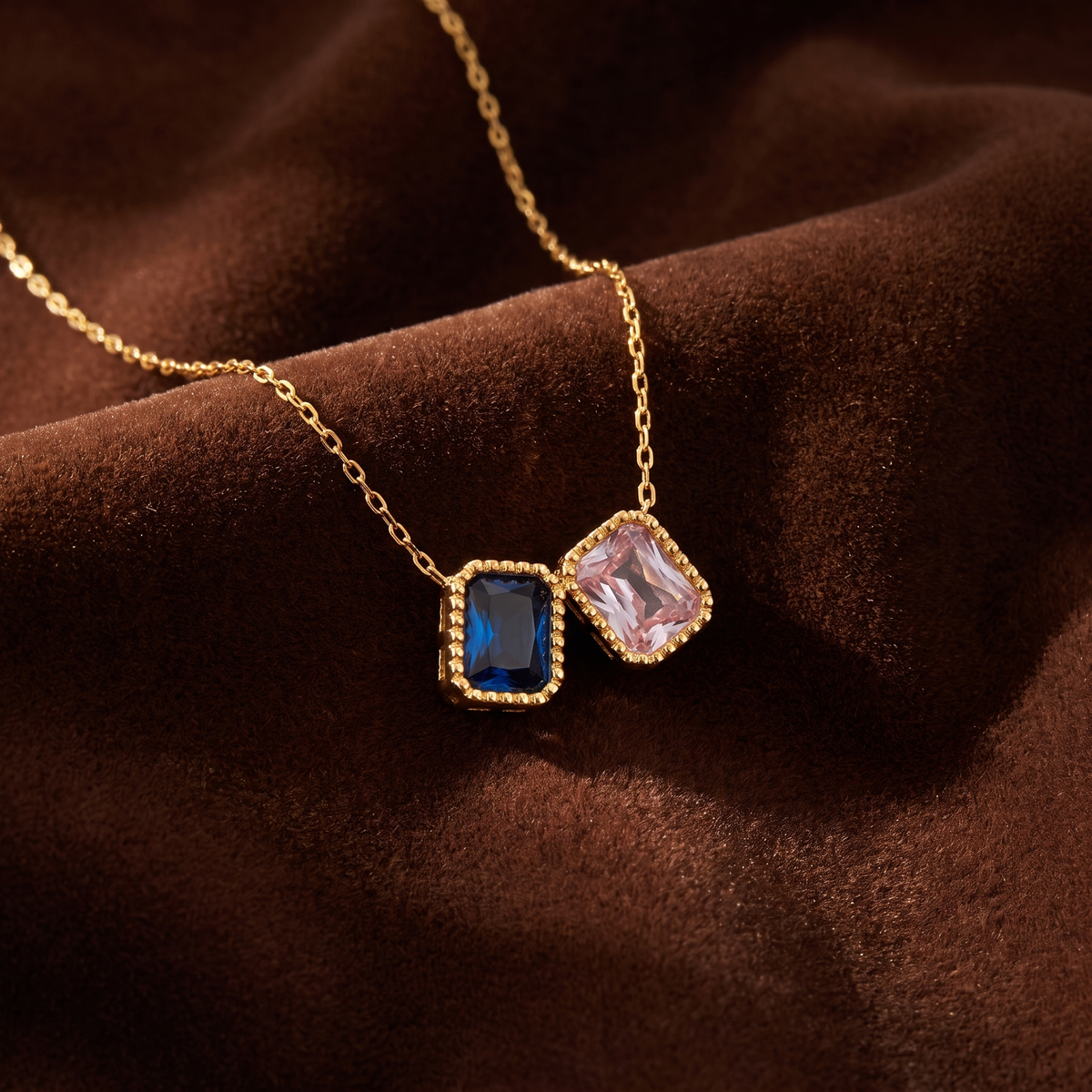 Two Birthstone Pendant