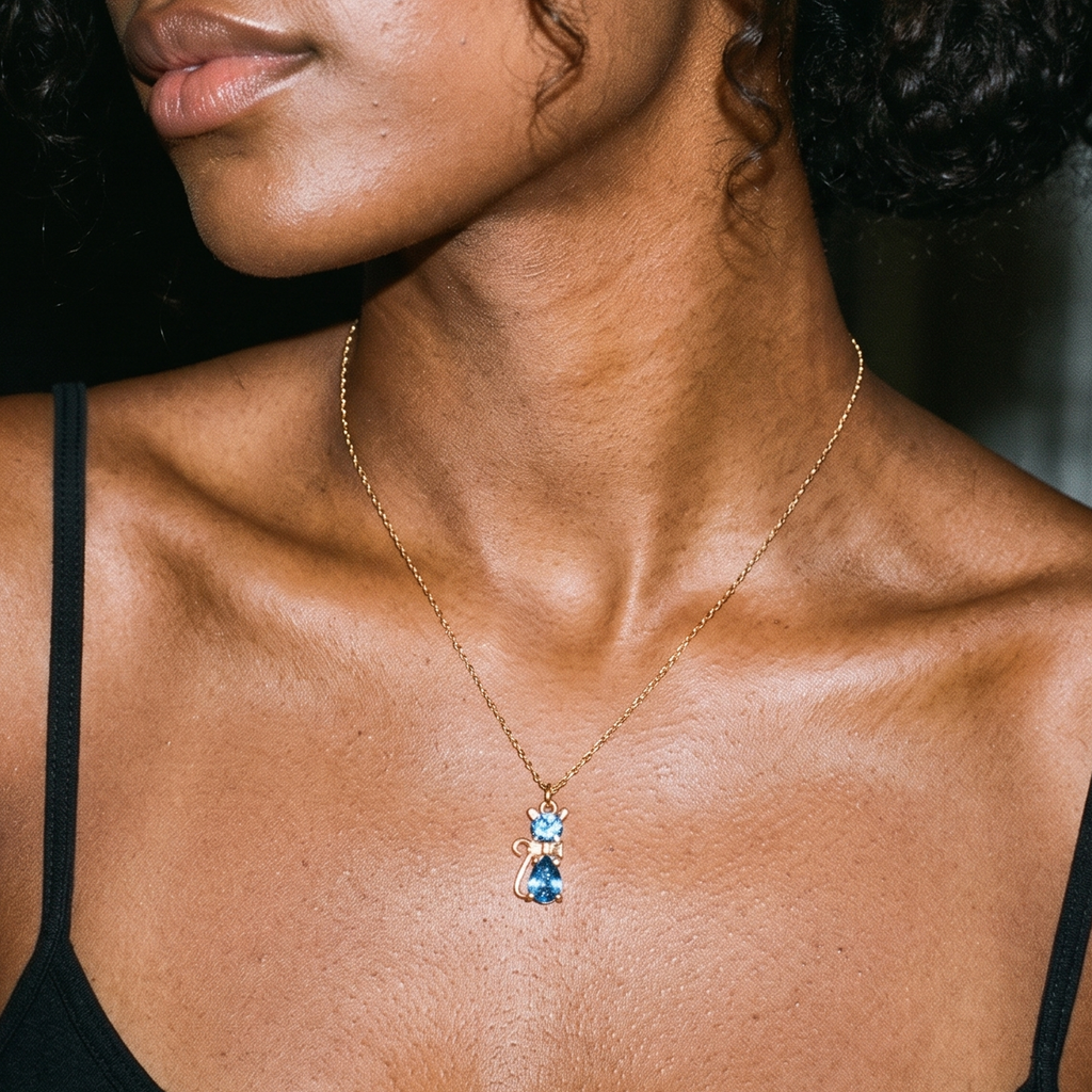 Bow Cat Necklace