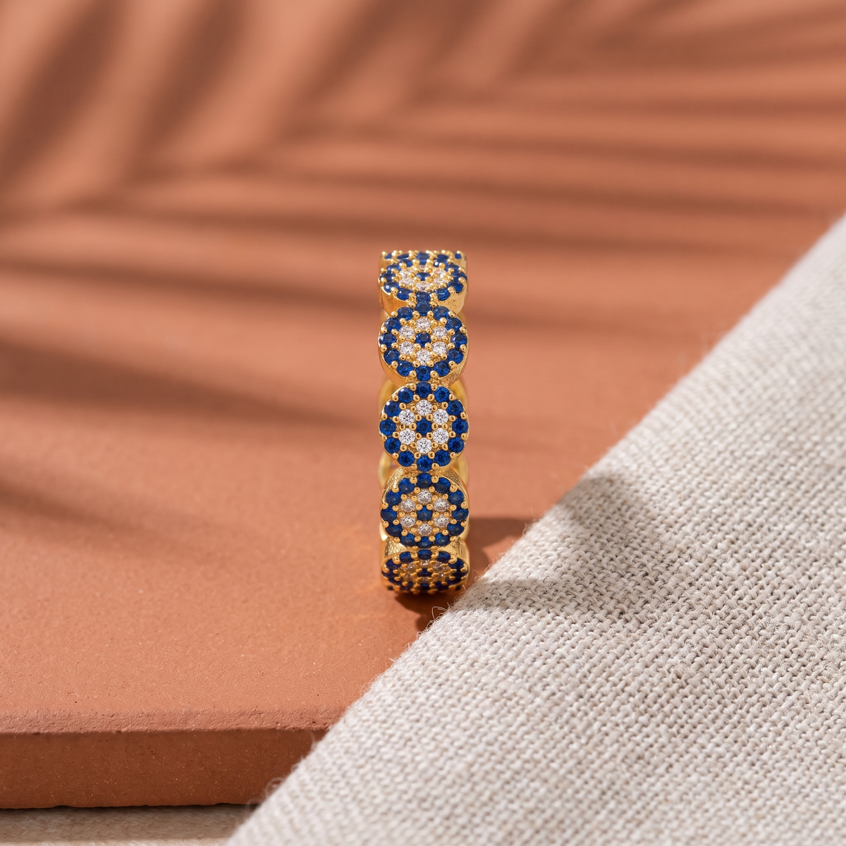 Evil Eye Eternity Ring