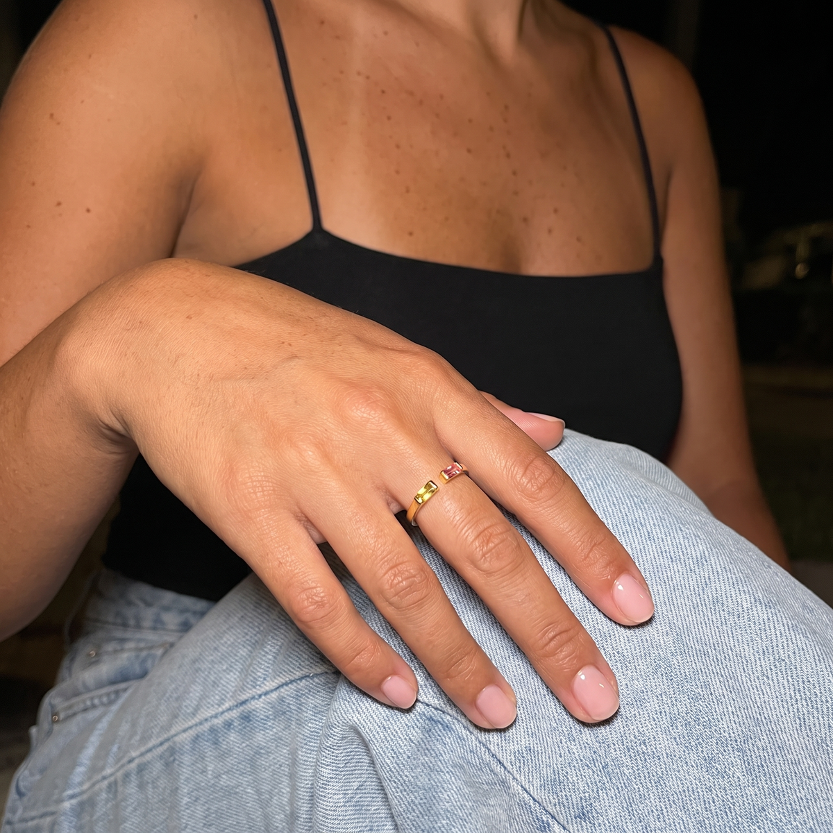 Two Birthstone Ring