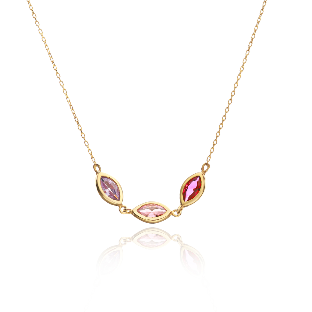 Marquise Birthstone Necklace