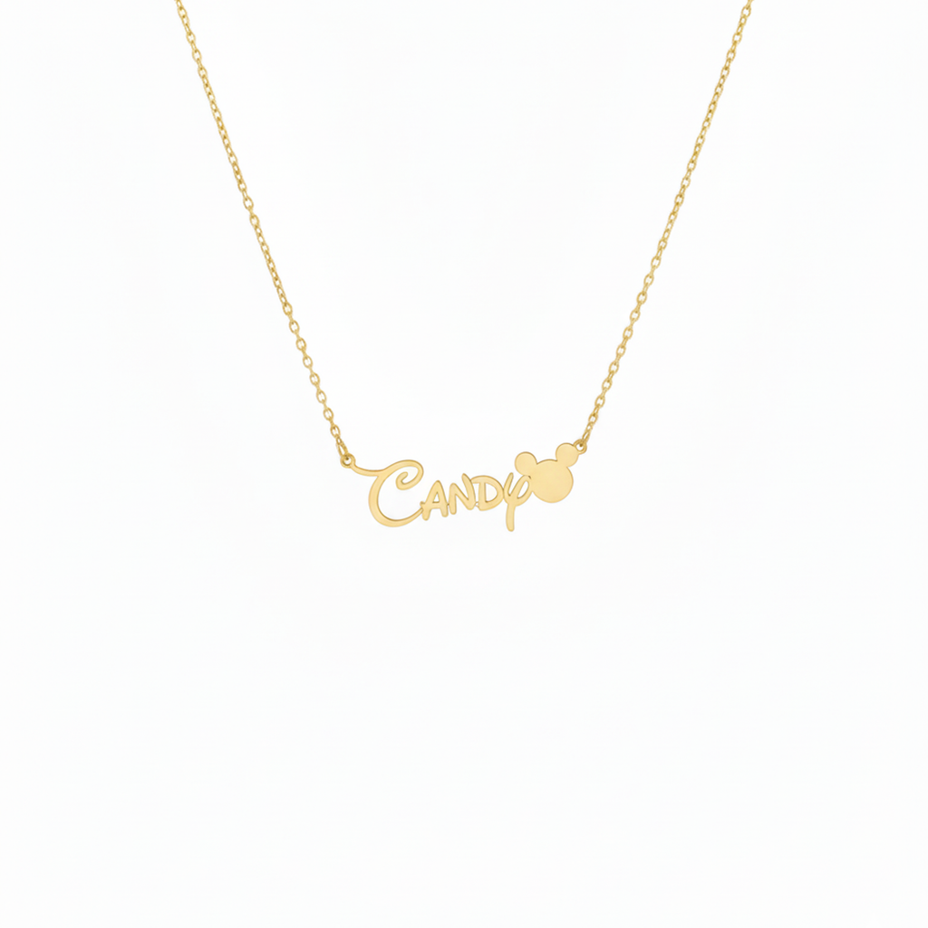 Mouse Ears Name Necklace
