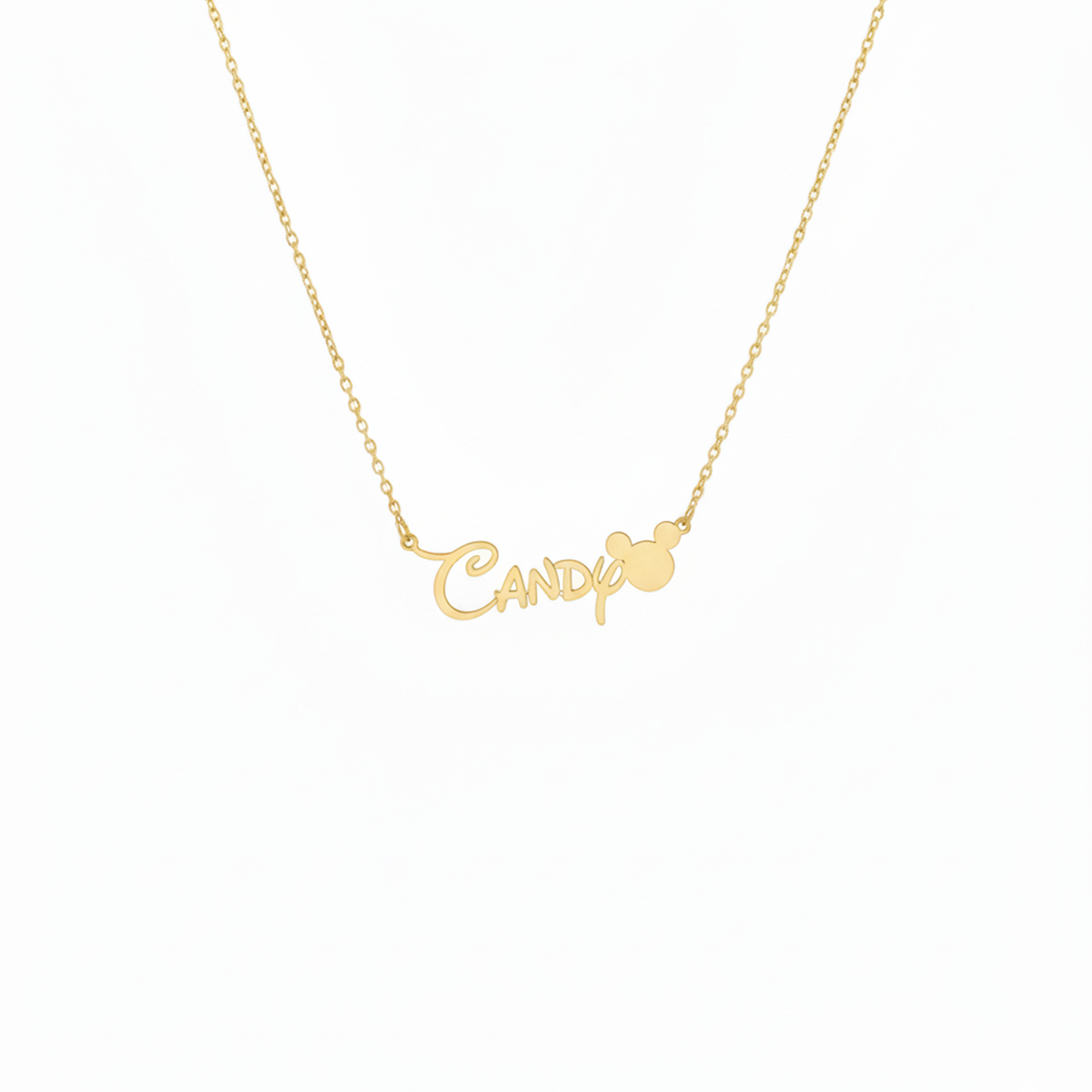 Mouse Ears Name Necklace